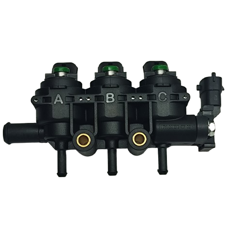 LandiRenzo GIRS12 rampa de inyección de 3 cilindros S (verde) con sensor de 5,5 bar